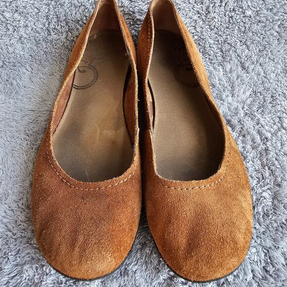 Merrell Oak Women's Soft Leather Suede Avesso Slip On Ballet Flats Size 11 Brown - Picture 1 of 6